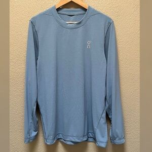 On Running Men’s Train Long-T Graphic Blue Color Shirt Size-M